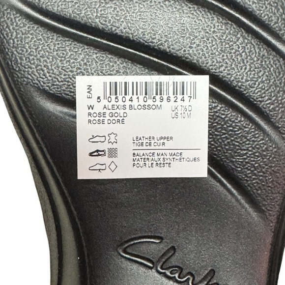 Collection Clarks Sandals Womens 10MAlexis Blossom Strappy Pink Leather Metallic - Picture 6 of 6